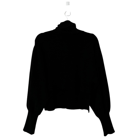 MARISSA WEBB High Low Knit Turtleneck Sweater Black Sz M - Picture 3 of 7